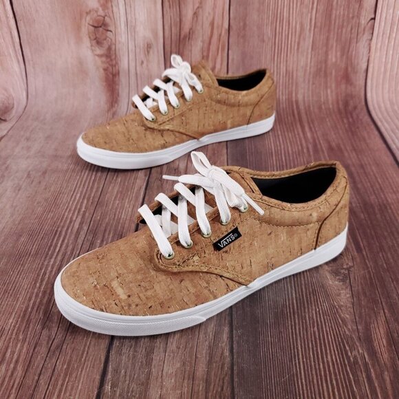 Vans Ultracush Womens Size 7.5 Retro Cork Print All Over Sneakers Tan - Picture 1 of 15
